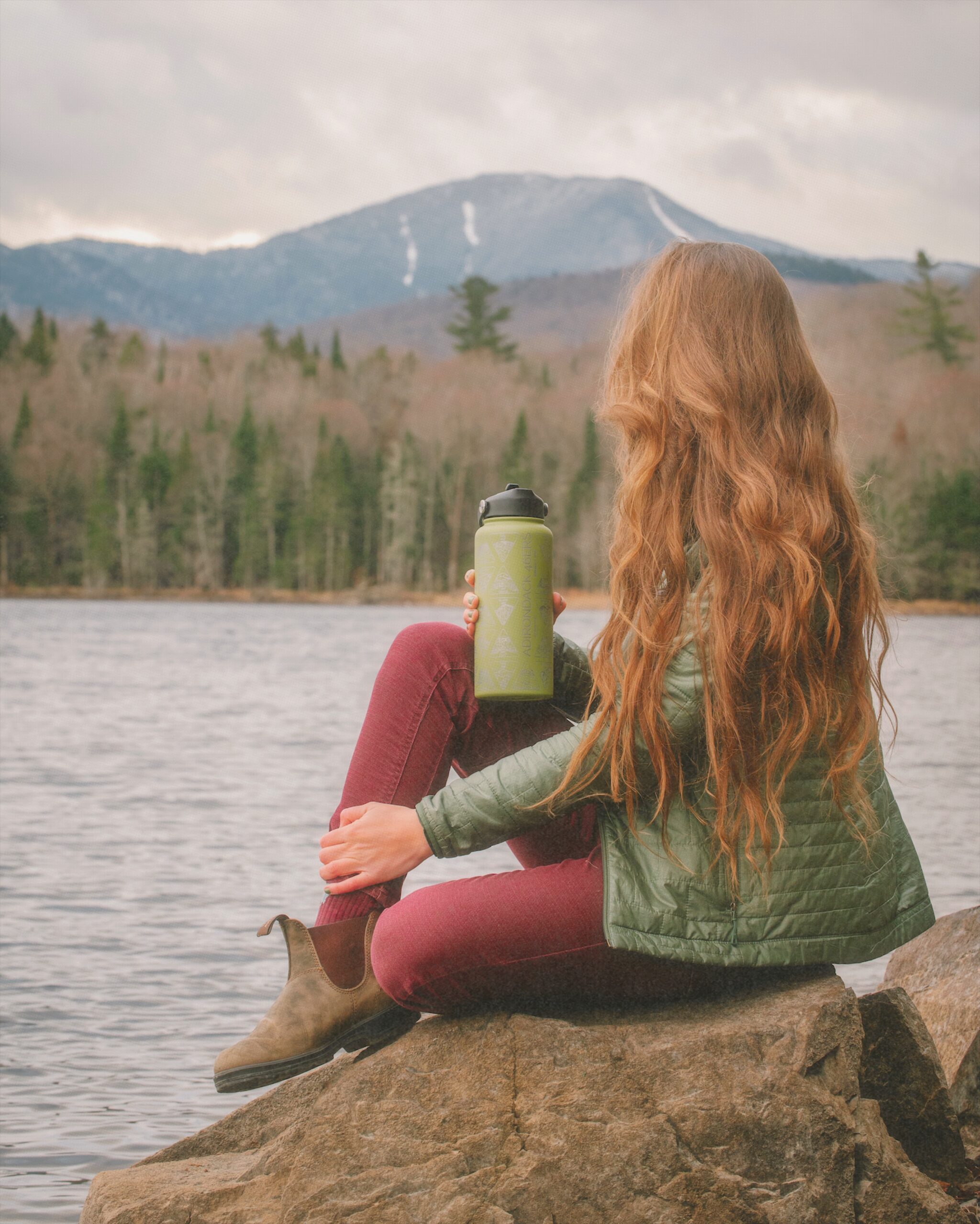Adirondack 46er Checklist Water Bottle & Stickers - Outdoor Echo