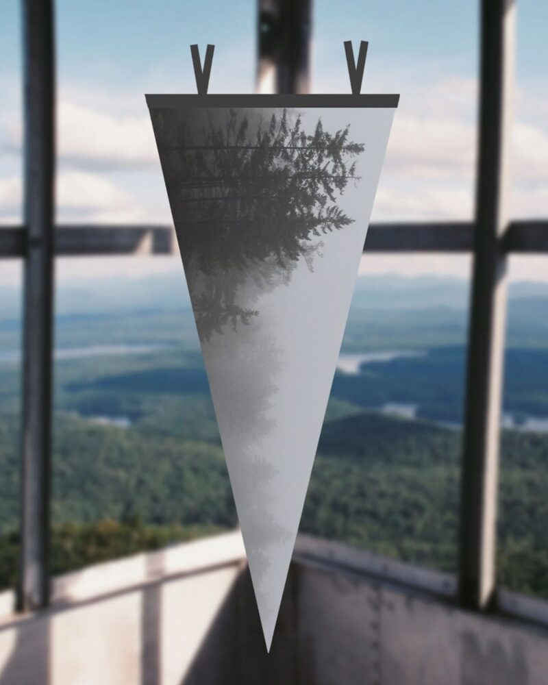 Forest Fog Pennant Flag