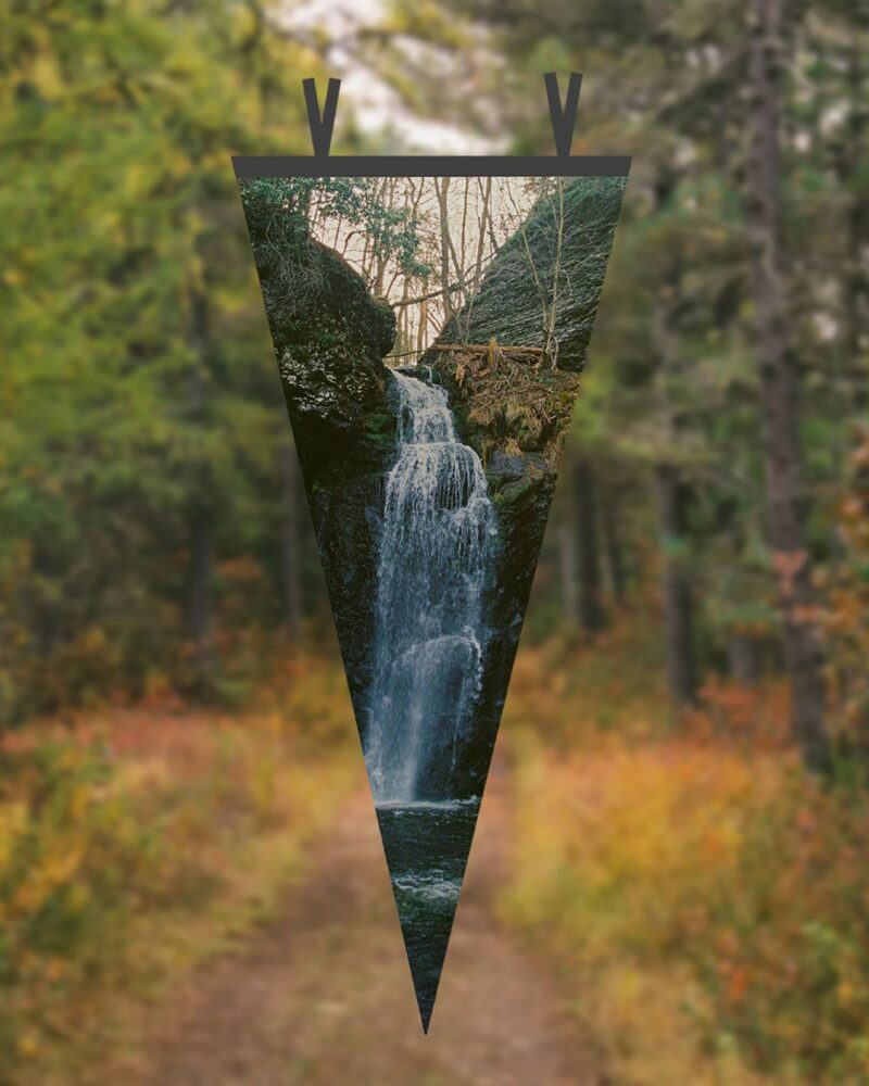 Waterfall Pennant Flag